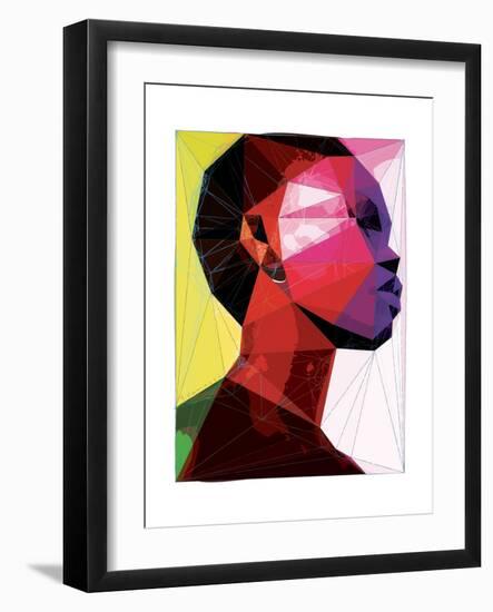 Black Woman 1-Enrico Varrasso-Framed Art Print