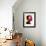 Black Woman 1-Enrico Varrasso-Framed Art Print displayed on a wall