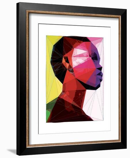 Black Woman 1-Enrico Varrasso-Framed Art Print