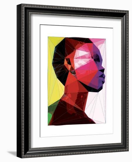 Black Woman 1-Enrico Varrasso-Framed Art Print