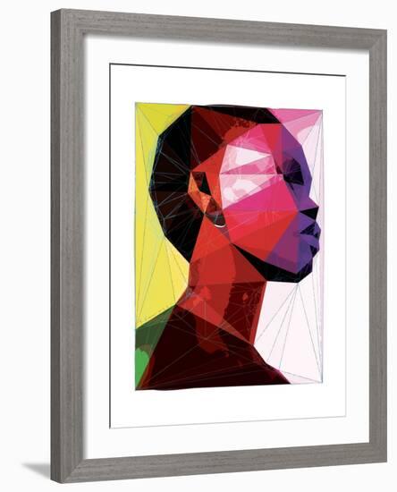Black Woman 1-Enrico Varrasso-Framed Art Print