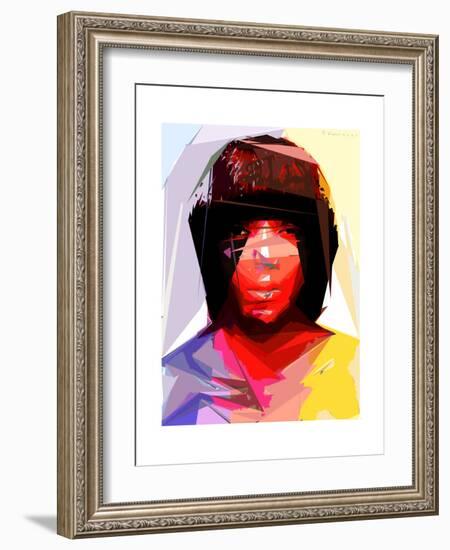 Black Woman 2-Enrico Varrasso-Framed Premium Giclee Print