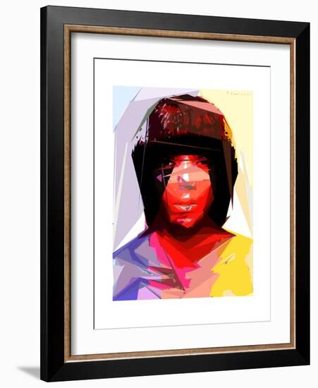 Black Woman 2-Enrico Varrasso-Framed Premium Giclee Print