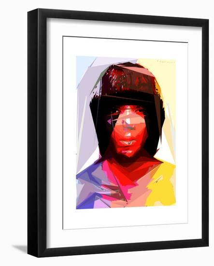 Black Woman 2-Enrico Varrasso-Framed Premium Giclee Print