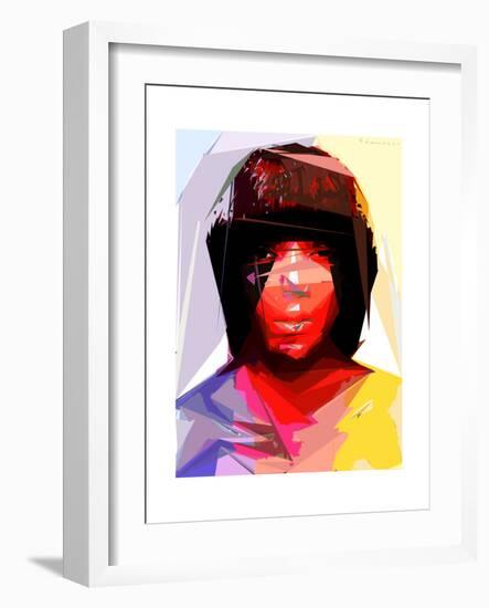 Black Woman 2-Enrico Varrasso-Framed Premium Giclee Print