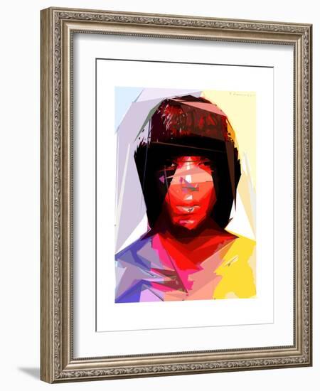 Black Woman 2-Enrico Varrasso-Framed Art Print