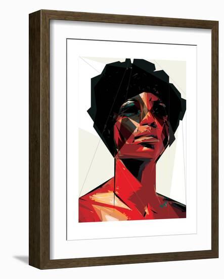 Black Woman 6-Enrico Varrasso-Framed Premium Giclee Print