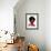 Black Woman 6-Enrico Varrasso-Framed Art Print displayed on a wall