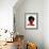 Black Woman 6-Enrico Varrasso-Framed Art Print displayed on a wall