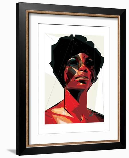 Black Woman 6-Enrico Varrasso-Framed Art Print