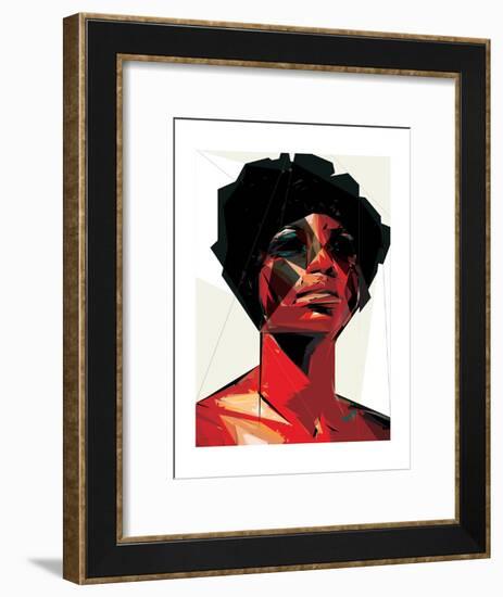 Black Woman 6-Enrico Varrasso-Framed Art Print