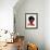 Black Woman 6-Enrico Varrasso-Framed Art Print displayed on a wall