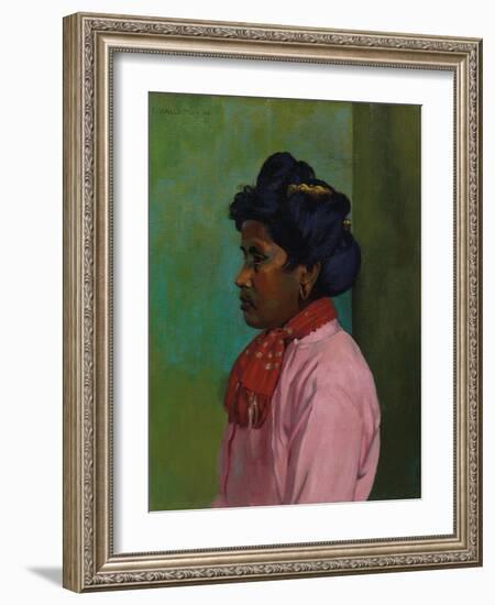 Black Woman with Pink Blouse, 1910-Félix Vallotton-Framed Giclee Print