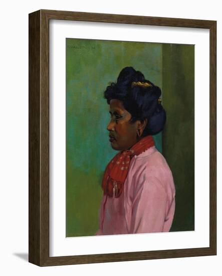 Black Woman with Pink Blouse, 1910-Félix Vallotton-Framed Giclee Print