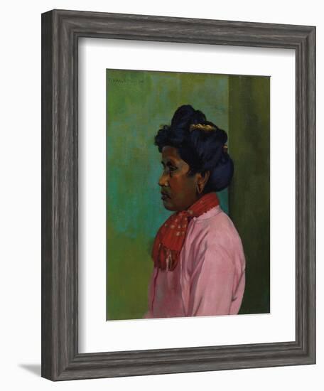 Black Woman with Pink Blouse, 1910-Félix Vallotton-Framed Giclee Print