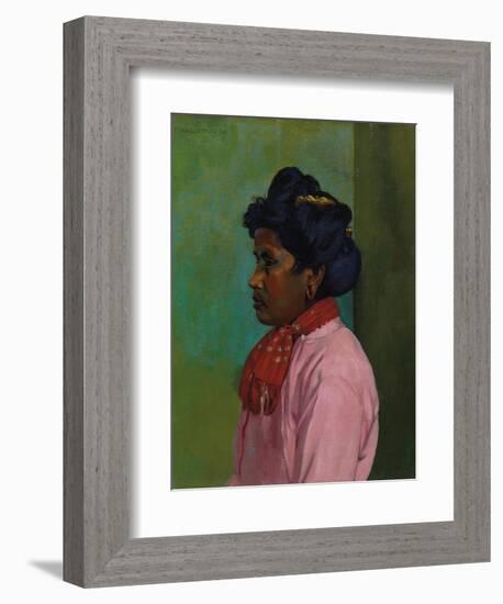 Black Woman with Pink Blouse, 1910-Félix Vallotton-Framed Giclee Print