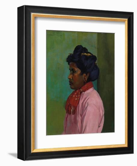 Black Woman with Pink Blouse, 1910-Félix Vallotton-Framed Giclee Print