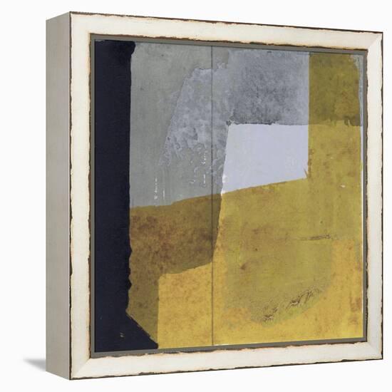 Black & Yellow III-null-Framed Stretched Canvas