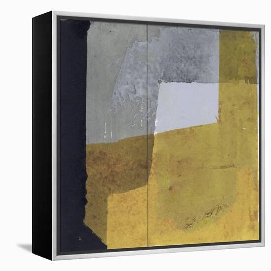 Black & Yellow III-null-Framed Stretched Canvas