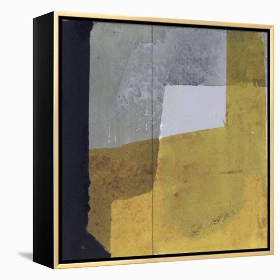 Black & Yellow III-null-Framed Stretched Canvas