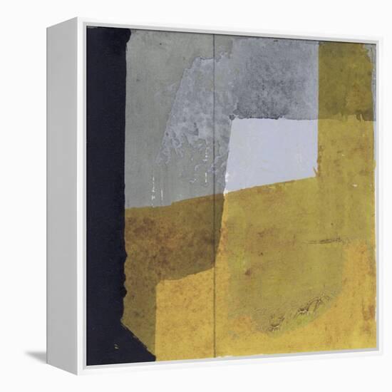 Black & Yellow III-null-Framed Stretched Canvas