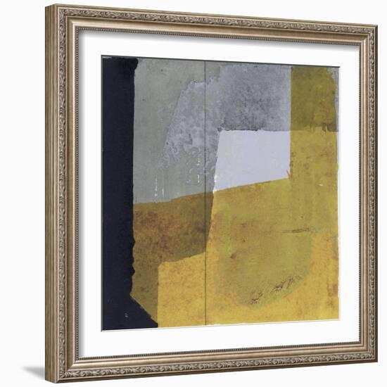 Black & Yellow III-null-Framed Art Print