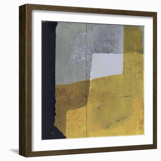 Black & Yellow III-null-Framed Art Print