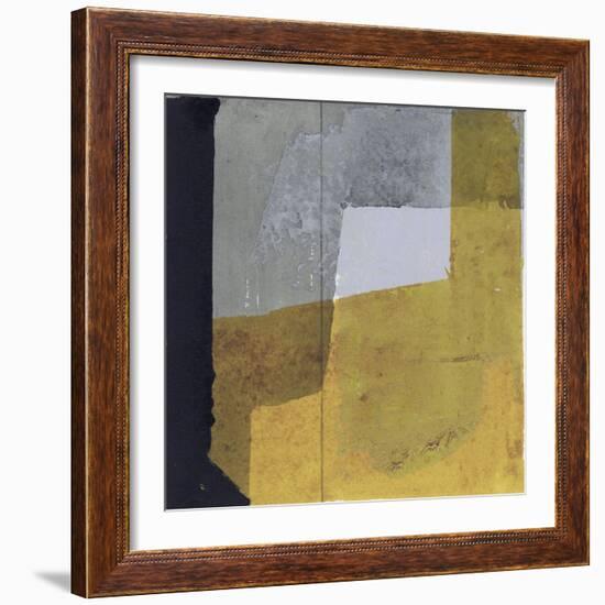 Black & Yellow III-null-Framed Art Print