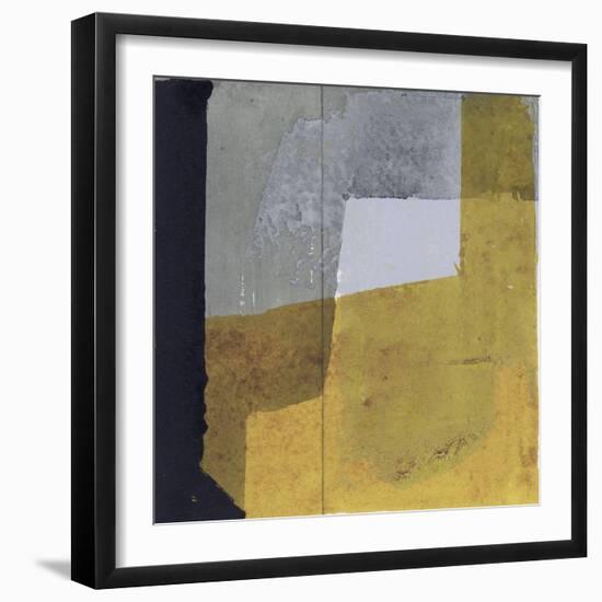 Black & Yellow III-null-Framed Art Print