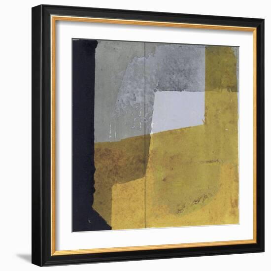 Black & Yellow III-null-Framed Art Print