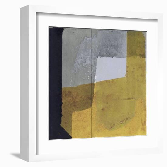Black & Yellow III-null-Framed Art Print