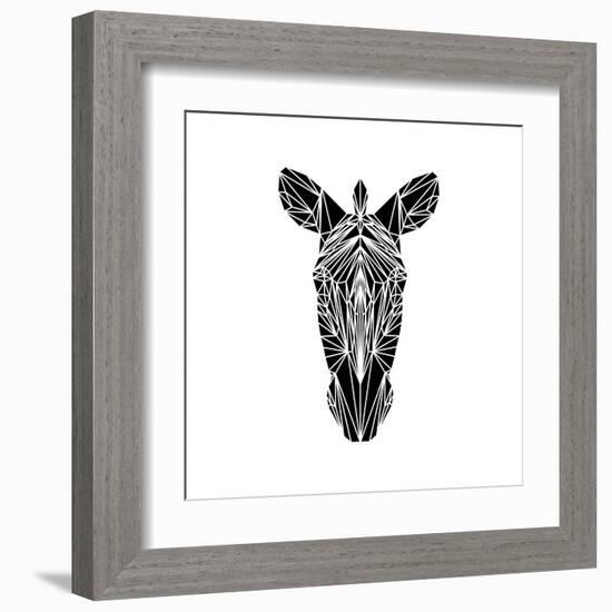 Black Zebra-Lisa Kroll-Framed Art Print