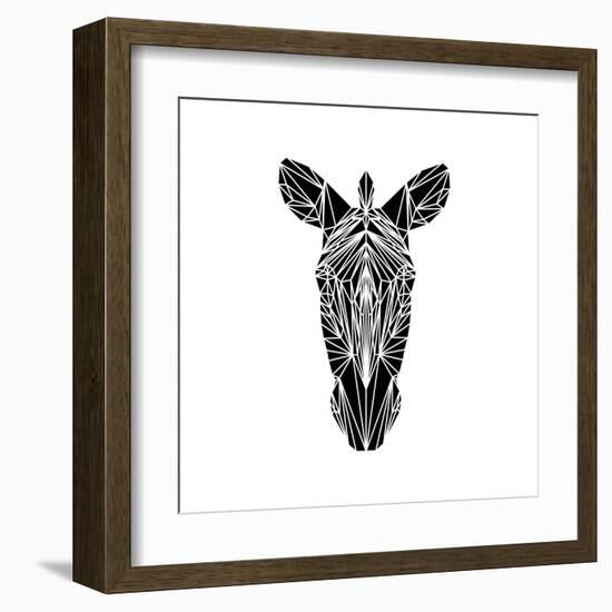 Black Zebra-Lisa Kroll-Framed Art Print