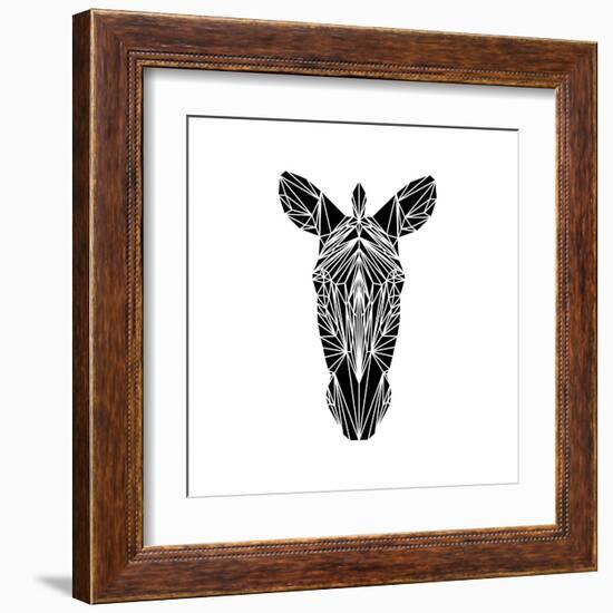 Black Zebra-Lisa Kroll-Framed Art Print