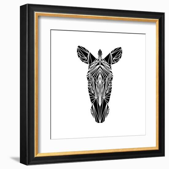 Black Zebra-Lisa Kroll-Framed Art Print