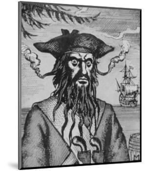 Blackbeard the Pirate-null-Mounted Giclee Print