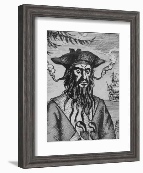 Blackbeard the Pirate-null-Framed Giclee Print