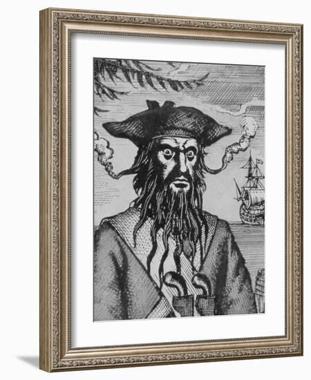 Blackbeard the Pirate-null-Framed Giclee Print