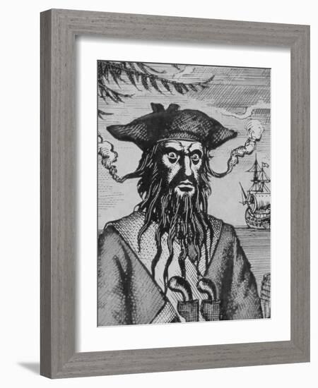 Blackbeard the Pirate-null-Framed Giclee Print