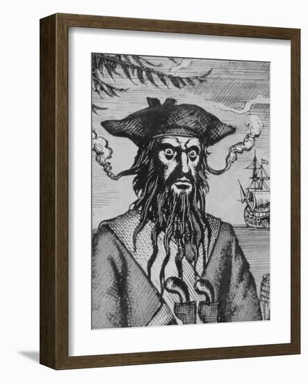 Blackbeard the Pirate-null-Framed Giclee Print