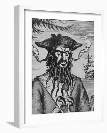 Blackbeard the Pirate-null-Framed Giclee Print