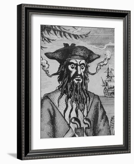 Blackbeard the Pirate-null-Framed Giclee Print