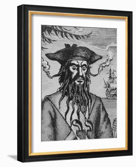 Blackbeard the Pirate-null-Framed Giclee Print