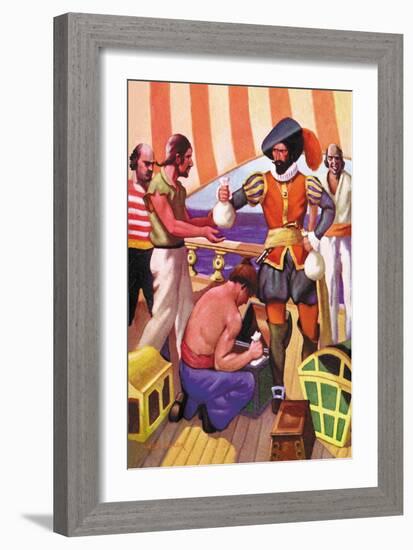 Blackbeard-George Taylor-Framed Art Print