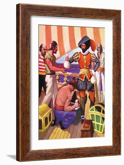 Blackbeard-George Taylor-Framed Art Print