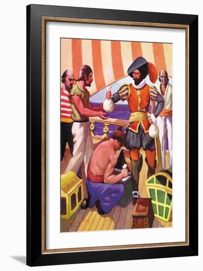 Blackbeard-George Taylor-Framed Art Print