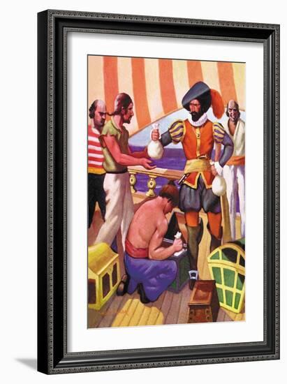 Blackbeard-George Taylor-Framed Art Print