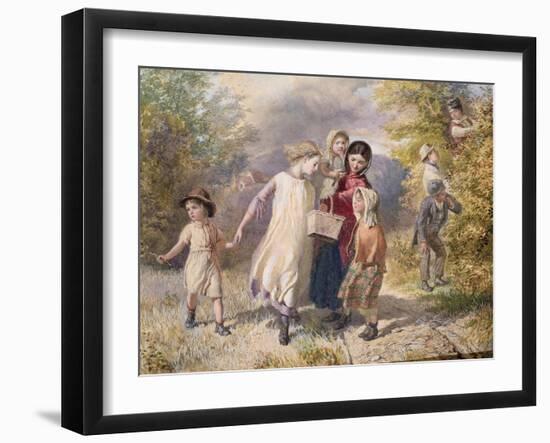 Blackberrying, 1860-Frederick Walker-Framed Giclee Print