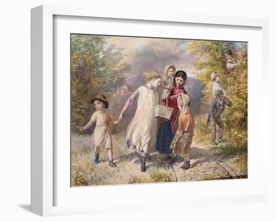 Blackberrying, 1860-Frederick Walker-Framed Giclee Print