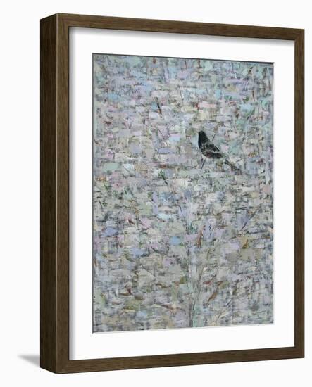 Blackbird in Tree-Ruth Addinall-Framed Giclee Print